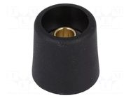 Knob; without pointer; polyamide; Øshaft: 6mm; Ø16x16mm; black OKW