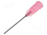 Needle: steel; 1"; Size: 20; straight; 0.6mm; Mounting: Luer Lock FISNAR