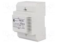 Transformer: mains; 50VA; 400VAC; 12V; Leads: terminal block; IP30 BREVE TUFVASSONS