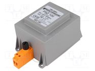 Transformer: mains; 100VA; 400VAC; 24V; Leads: terminal block; IP30 BREVE TUFVASSONS