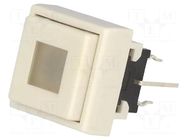 Switch: keypad; Pos: 2; DPDT; 0.1A/30VDC; white; LED; white; THT; 1.5N HIGHLY ELECTRIC
