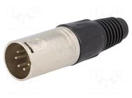 Connector: XLR; plug; male; PIN: 5; straight; for cable; soldering NEUTRIK