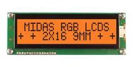 LCD MODULE, 16 X 2, COB, 8.06MM, FSTN