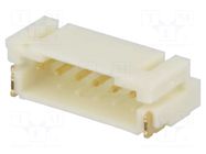 Connector: wire-board; socket; male; PIN: 6; horizontal; SMT; 2mm NINIGI