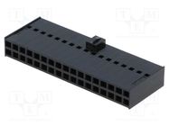 Connector: pin strips; plug; C-Grid III; female; PIN: 34; straight 