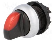 Switch: rotary; 22mm; Stabl.pos: 1; red; M22-FLED,M22-LED; IP67 EATON ELECTRIC