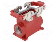 Enclosure for connectors: HDC; size 57.27; with double latch ILME