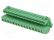 Pluggable terminal block; 5.08mm; ways: 15; angled 90°; socket PHOENIX CONTACT