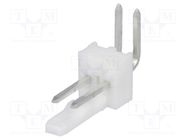 Socket; wire-board; male; KK 254; 2.54mm; PIN: 2; snapped-in; THT; 4A MOLEX