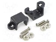 Bracket; black; for micromotors in size 10 x 12 x 24 mm; 2pcs. POLOLU