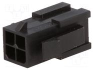 Connector: wire-wire; plug; male; Micro-Fit 3.0; 3mm; PIN: 4; 5A MOLEX