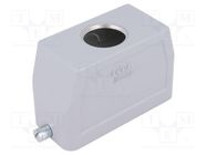 Enclosure: for HDC connectors; HTS; size 6; Locking: for latch TE Connectivity