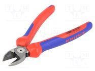 Pliers; side,cutting; ergonomic two-component handles; 180mm KNIPEX