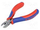 Pliers; side,cutting; 115mm; without chamfer KNIPEX