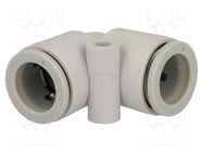 Push-in fitting; angled 90°; -1÷10bar; polypropylene; -5÷60°C 