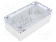 Enclosure: multipurpose; X: 65mm; Y: 120mm; Z: 40mm; 1554; grey; IP66 HAMMOND