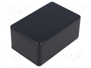 Enclosure: multipurpose; X: 56mm; Y: 85mm; Z: 39mm; 1591S; ABS; black HAMMOND