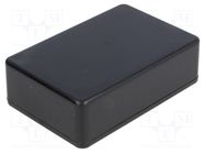 Enclosure: multipurpose; X: 56mm; Y: 85mm; Z: 25mm; 1591; ABS; black HAMMOND