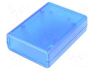 Enclosure: with panel; 1593; X: 66mm; Y: 92mm; Z: 28mm; ABS HAMMOND