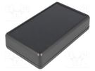 Enclosure: with panel; X: 66mm; Y: 140mm; Z: 28mm; 1593; ABS; black HAMMOND