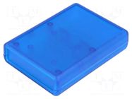 Enclosure: with panel; with flap on baterries; 1593; X: 66mm; ABS HAMMOND