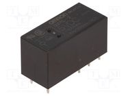Relay: electromagnetic; DPDT; Ucoil: 5VDC; Icontacts max: 8A; PCB OMRON Electronic Components
