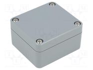 Enclosure: multipurpose; X: 58mm; Y: 64mm; Z: 35mm; ABS; dark grey GAINTA