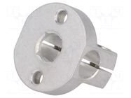 Mounting coupler; aluminium; D: 12mm; S: 10mm; Base dia: 38mm ELESA+GANTER