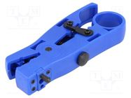 Stripping tool; Øcable: 0.26÷8mm; Wire: round,flat; 125mm; STP,UTP GOLDTOOL
