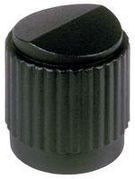 ROUND SKIRTED KNOB WITH DOT IND, 6.35MM