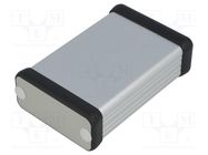 Enclosure: with panel; 1455; X: 54mm; Y: 80mm; Z: 23mm; aluminium HAMMOND