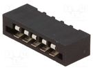 Connector: FFC/FPC; straight; PIN: 5; Non-ZIF; THT; tinned; 20mΩ CONNFLY