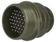 Connector: circular; plug; for cable; PIN: 37; male; soldering; 13A AMPHENOL