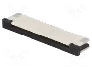 Connector: FFC/FPC; SMT; 50V; 0.5A; PIN: 18; 1mm; horizontal; 30mΩ JOINT TECH