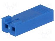 Connector: wire-board; plug; female; PIN: 2; w/o contacts; 2.54mm AMPHENOL COMMUNICATIONS SOLUTIONS