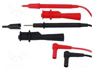 Test leads; Urated: 1kV; Inom: 10A; red and black AXIOMET