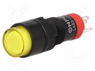 Switch: push-button; Pos: 2; SPDT; 0.5A/250VAC; 1A/24VDC; ON-(ON) ONPOW