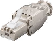 Tool-free RJ45 Network Plug CAT 6A STP Shielded - For 9.0 mm cable diameter, IDC connectors (toolless)