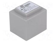 Transformer: encapsulated; 3VA; 230VAC; 12V; 12V; 120mA; 120mA; PCB INDEL