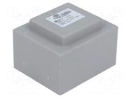 Transformer: encapsulated; 12VA; 230VAC; 15V; 800mA; PCB; IP00 INDEL