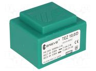 Transformer: encapsulated; 10VA; 230VAC; 6V; 6V; 833.3mA; 833.3mA BREVE TUFVASSONS