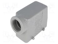 Enclosure: for HDC connectors; T-TYPE; size 77.27; Gland holes: 1 ILME