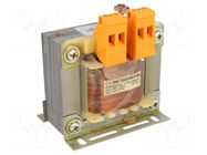 Transformer: mains; 100VA; 400VAC; 24V; Leads: terminal block; IP00 INDEL