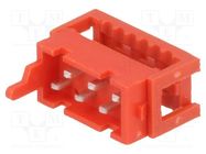 Wire-board; plug; male; PIN: 6; IDC; for ribbon cable; 30V; 1A Amphenol Communications Solutions