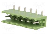 Pluggable terminal block; Contacts ph: 5mm; ways: 6; angled 90° 