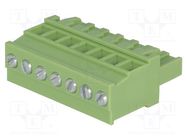 Pluggable terminal block; 5mm; ways: 7; angled 90°; plug; female XINYA