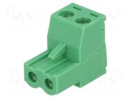 Pluggable terminal block; 5mm; ways: 2; straight; plug; female KARSON