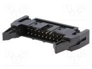 Socket; IDC; male; PIN: 20; straight; with ejector; THT; 2.54mm Amphenol Communications Solutions