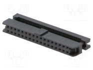 Plug; IDC; female; PIN: 34; without strain relief; IDC; 1mm; black Amphenol Communications Solutions