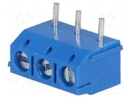 Connector: PCB terminal block; terminal; 16A; 250V; straight; blue NINIGI
